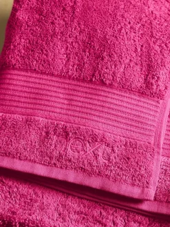 Next Pink Hot Egyptian Cotton Towel^ Towels & Bathmats