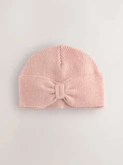 Next Knitted Bow Baby Turban Hat (0mths-2yrs)^ Hats & Scratch Mitts|Newborn Accessories