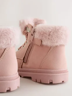 Next Lace Up Faux Fur Lined Boots^ Baby Boots|Boots
