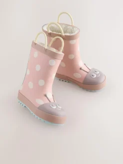 Sale Next Pink Ladybird Handle Wellies