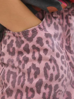 Hot Next Wide Leg Jeans (3-16yrs) Pink Leopard Print