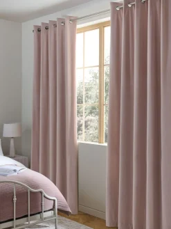 Next Pink Light Rose Matte Velvet Blackout/Thermal Curtains^ Curtains & Blinds