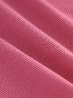 Next Pink Long Sleeve Ribbed Tops 3 Pack (3-16yrs)^ Tops|T-Shirts