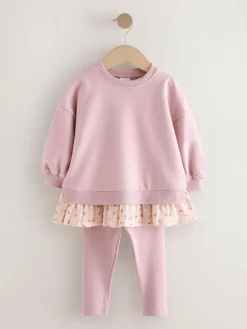 Best Next Long Sleeve Top and Leggings Set (3mths-7yrs) Pink