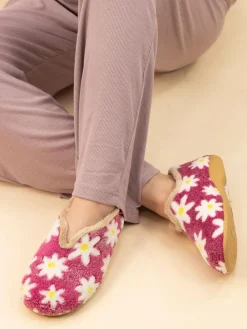 Lunar Ladies Flower Pattern Slippers^Women Slippers