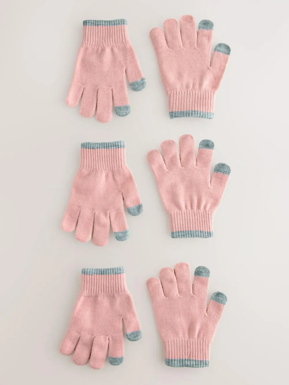 Discount Next Magic Gloves 3 Pack (3-16yrs) Pink
