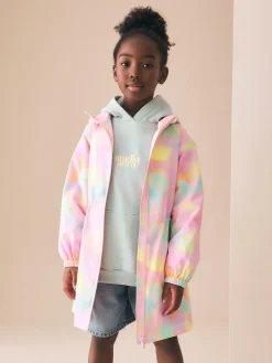Next Pink Marble Waterproof Printed Cagoule (3-16yrs)^ Jackets & Coats|Snowsuits & Coats