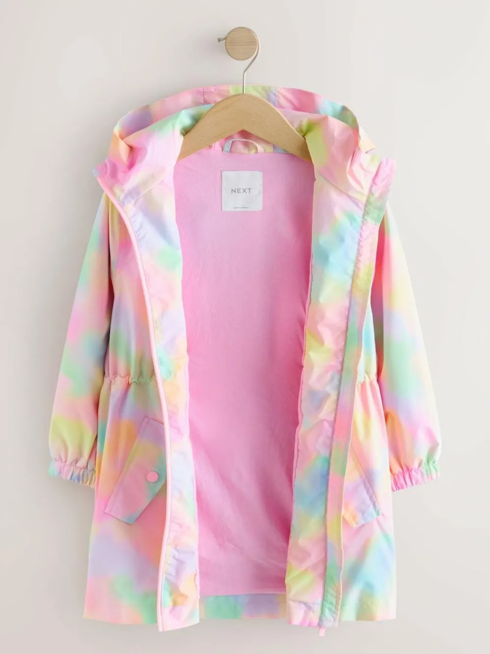 Next Pink Marble Waterproof Printed Cagoule (3-16yrs)^ Jackets & Coats|Snowsuits & Coats