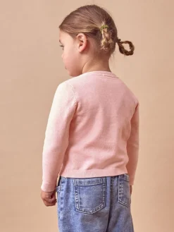 Hot Next Cardigan (3mths-10yrs) Pink Marl