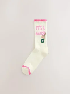 Next Pink Matcha Cushion Sole Sports Ankle Socks 3 Pack^Women Socks & Tights|Sportswear