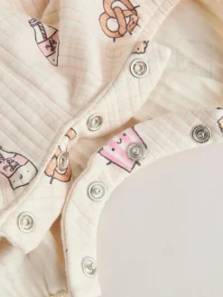 Next 3 Pack Baby Rompers Pink Milk Club