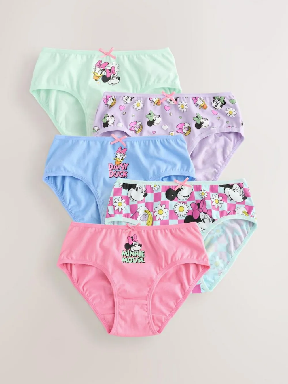 Next Pink Minnie Mouse Briefs 5 Pack (1.5-12yrs)^ Underwear