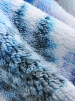 Clearance Next Printed Borg Fleece Top Pink Mountain Scene