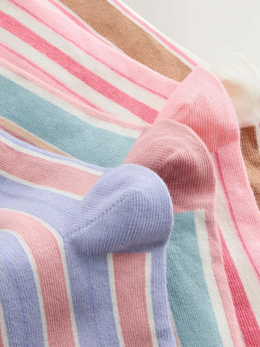 Next Pink Multi Stripe Ankle Socks 4 Pack^Women Socks & Tights