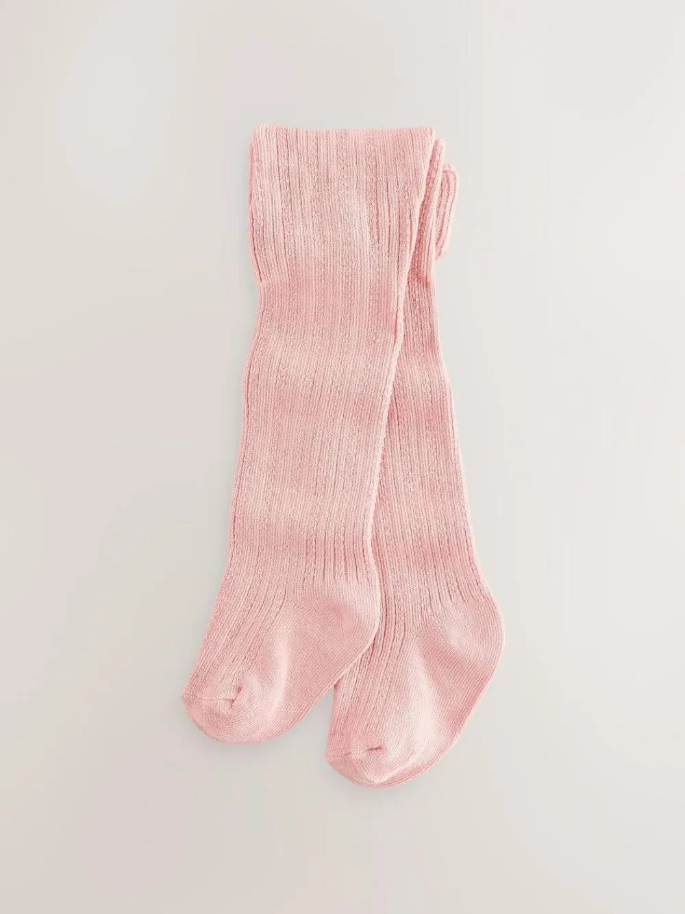Discount Next Baby Tights 3 Pack (0mths-2yrs) Pink neutral textured