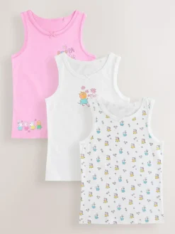 Next Pink Peppa Pig 3 Pack Classic Vests (1.5-8yrs)^ Nightwear|Underwear