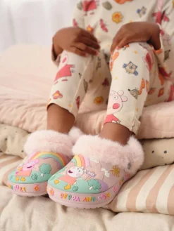 Next Pink Peppa Pig Cosy Lined Slipper Clogs^ Boots|Nightwear