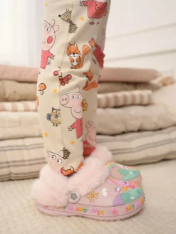 Next Pink Peppa Pig Cosy Lined Slipper Clogs^ Boots|Nightwear