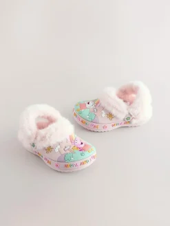 Next Pink Peppa Pig Cosy Lined Slipper Clogs^ Boots|Nightwear