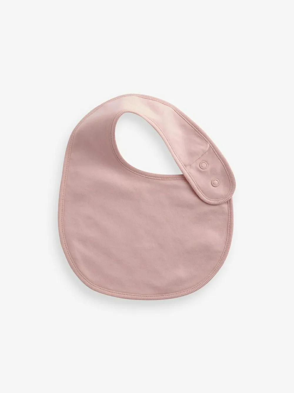 Best Next Pink Plain 5 Pack Baby Bibs