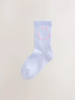 Discount Next Pink, Purple and Green 3 Pack Cotton Rich Cushioned Sole Ankle Socks