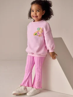 Sale Next Pink Rapunzel Disney Princess Sweatshirt & Flare Leggings Set (3mths-7yrs)