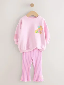 Sale Next Pink Rapunzel Disney Princess Sweatshirt & Flare Leggings Set (3mths-7yrs)
