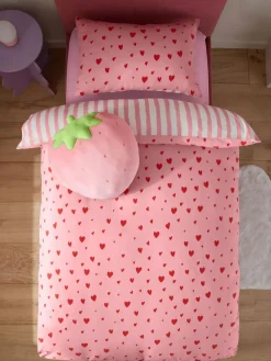 Best Next Pink Red Hearts Duvet Cover and Pillowcase Set