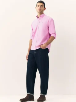 Next Pink Regular Fit Long Sleeve Oxford Shirt^ Shirts