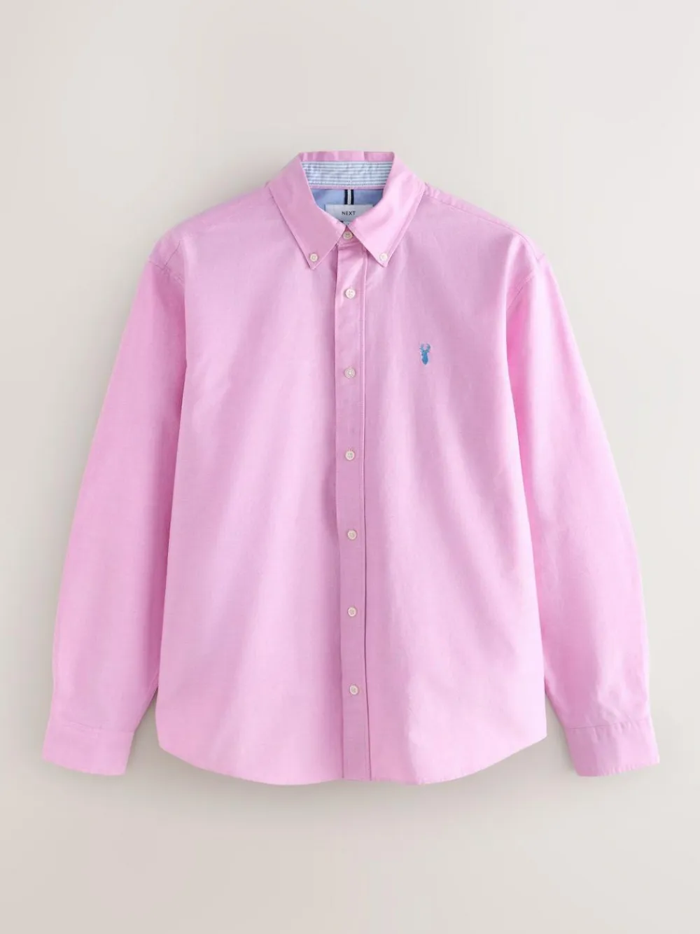Next Pink Regular Fit Long Sleeve Oxford Shirt^ Shirts