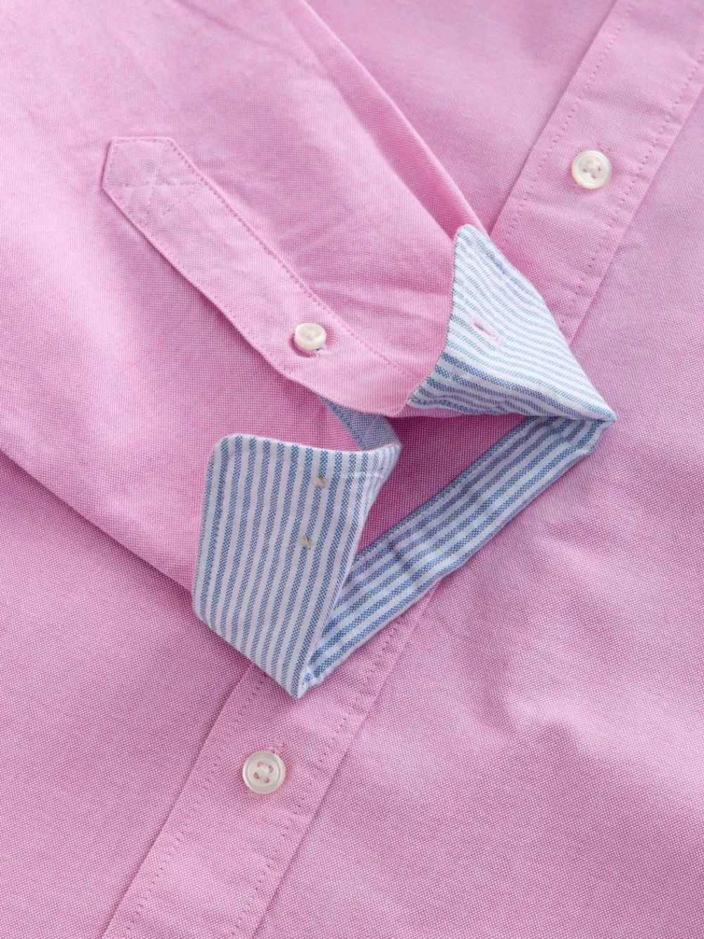 Next Pink Regular Fit Long Sleeve Oxford Shirt^ Shirts