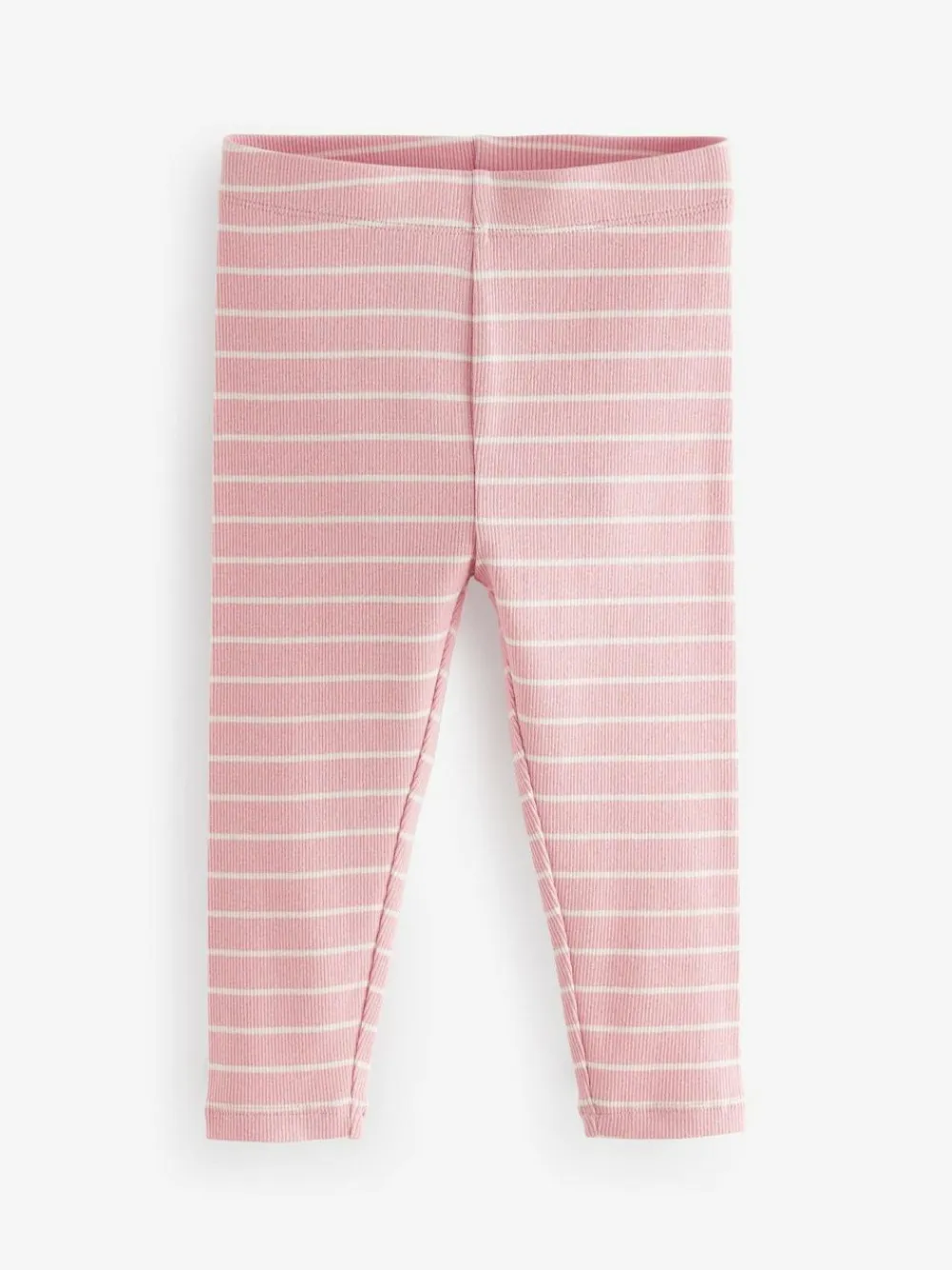 Online Next Ribbed Leggings 5 Pack (3mths-7yrs) Pink