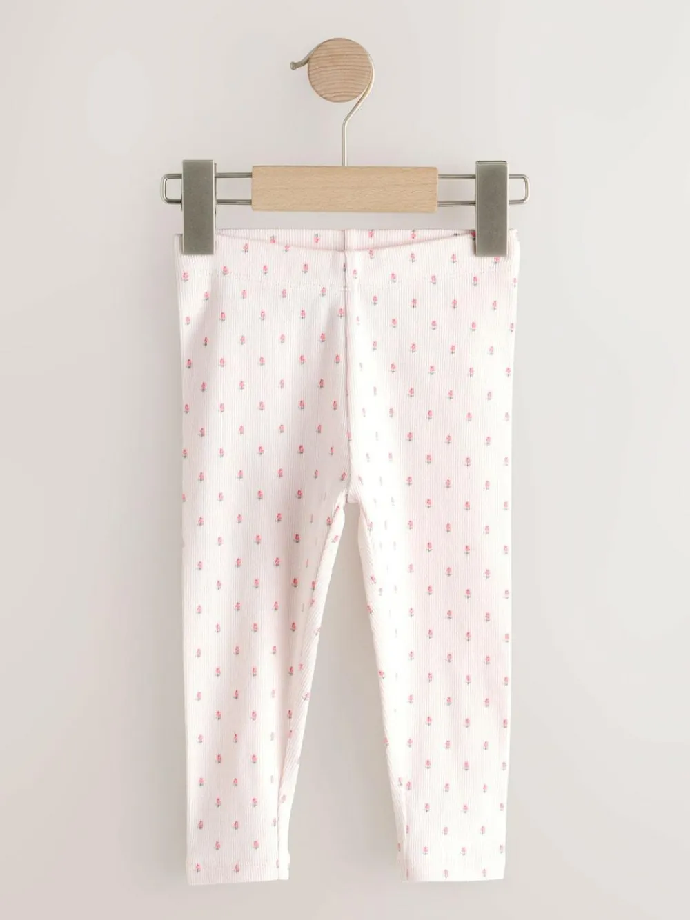 Next Pink Ribbed Leggings 5 Pack (3mths-7yrs)^ Newborn Clothing|Pants & Leggings