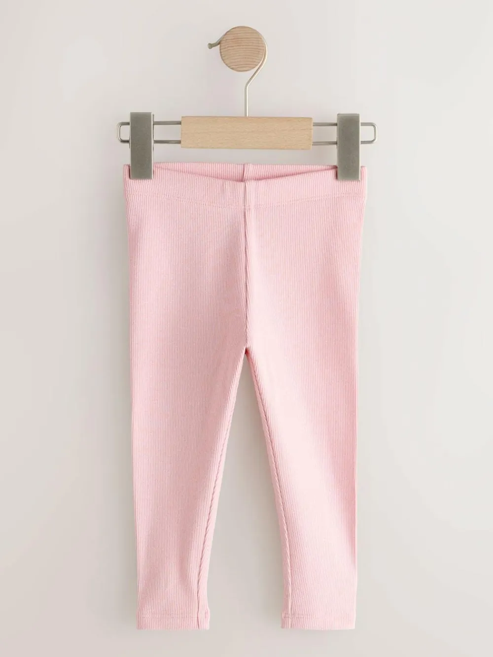 Next Pink Ribbed Leggings 5 Pack (3mths-7yrs)^ Newborn Clothing|Pants & Leggings