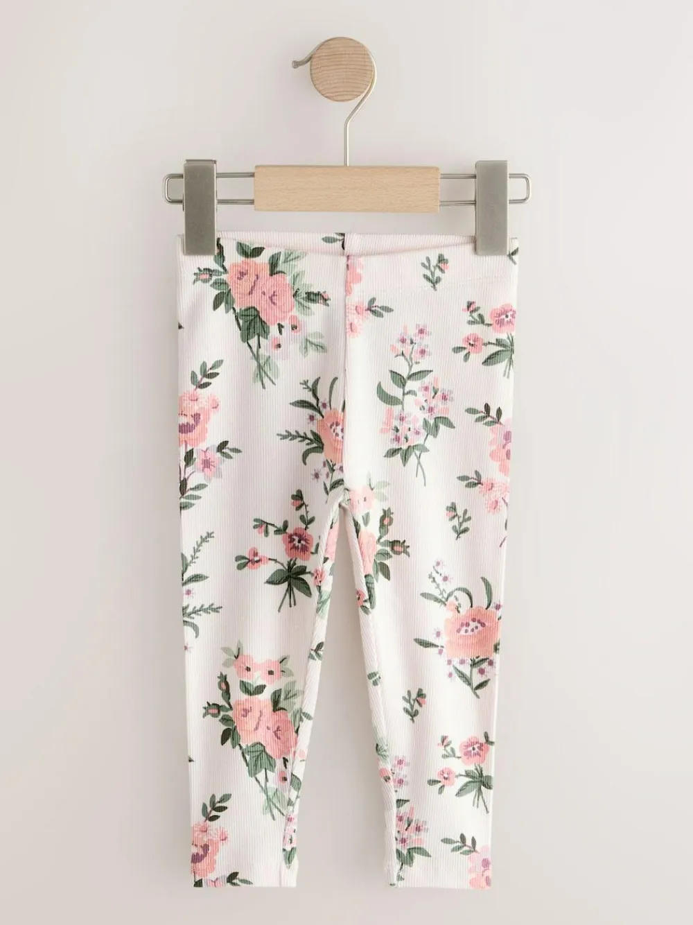 Next Pink Ribbed Leggings 5 Pack (3mths-7yrs)^ Newborn Clothing|Pants & Leggings