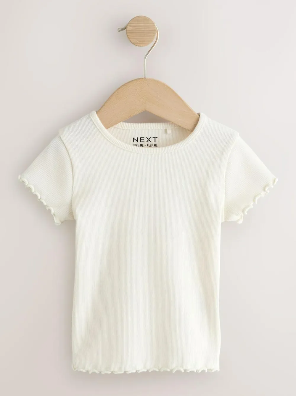 Next Pink Ribbed Short Sleeve Tops 5 Pack (3mths-7yrs)^ Baby Girls|Tops