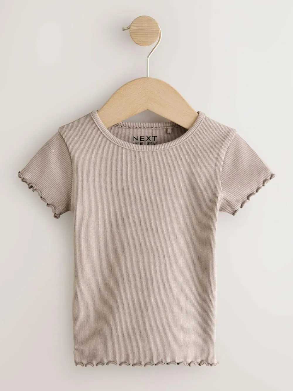 Next Pink Ribbed Short Sleeve Tops 5 Pack (3mths-7yrs)^ Baby Girls|Tops