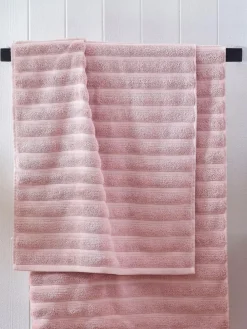Discount Next Ribbed Towel Pink