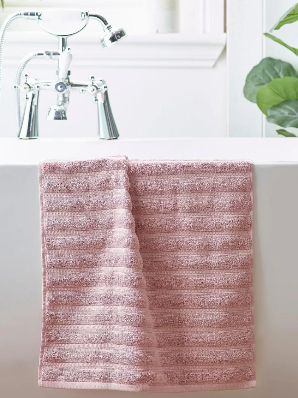 Discount Next Ribbed Towel Pink