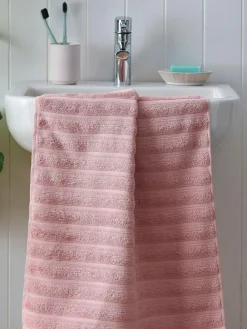 Discount Next Ribbed Towel Pink