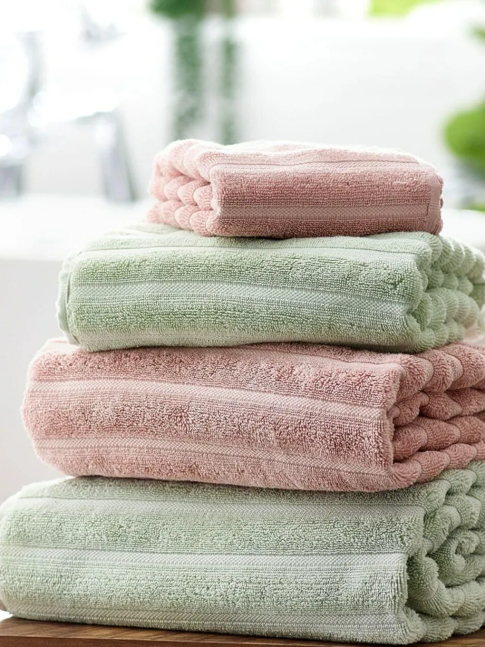 Discount Next Ribbed Towel Pink