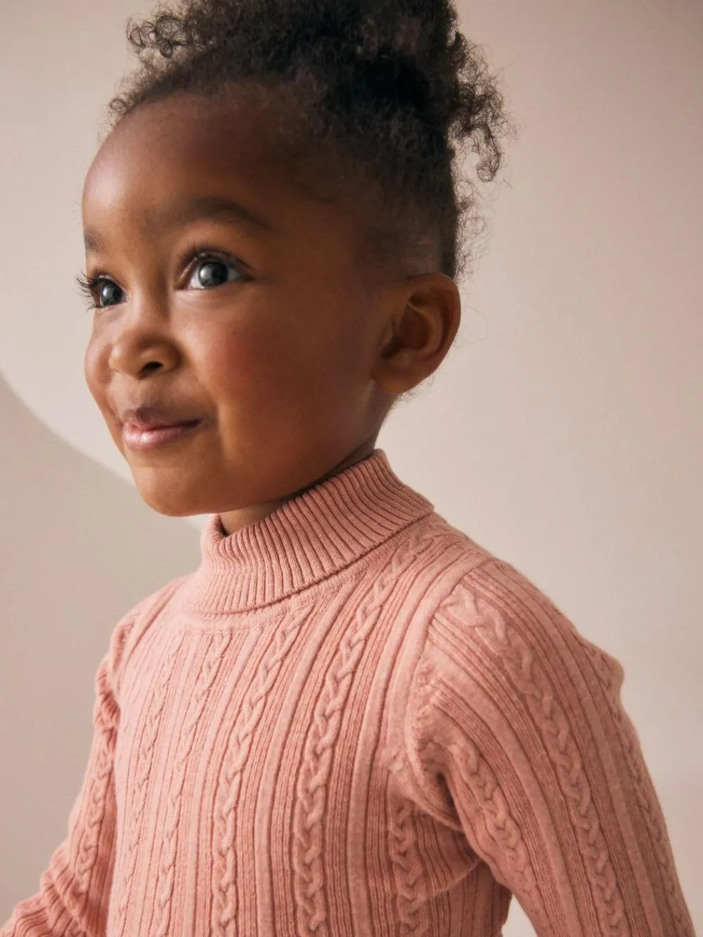 Clearance Next Pink Roll Neck Jumper (3mths-10yrs)