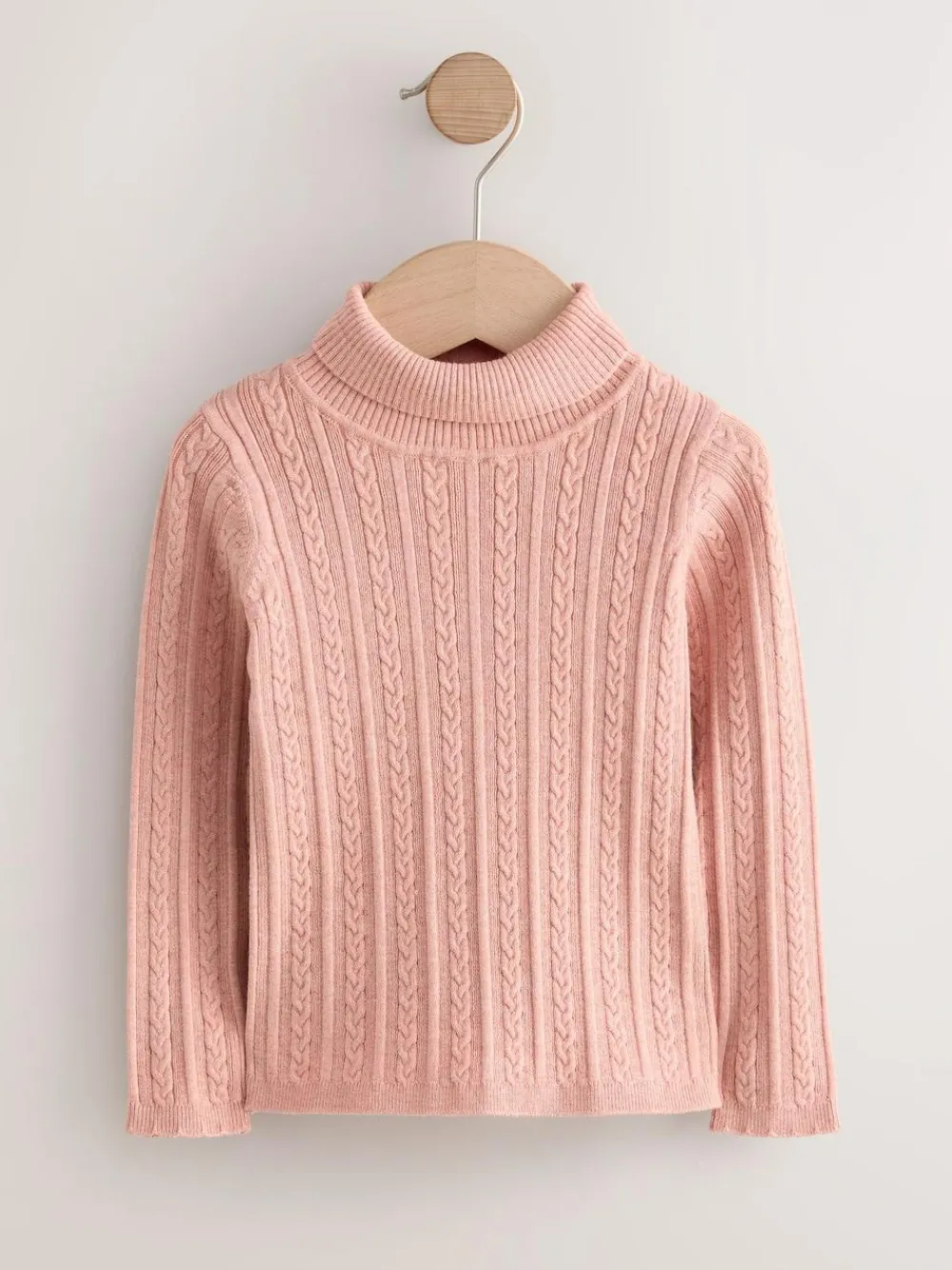 Clearance Next Pink Roll Neck Jumper (3mths-10yrs)