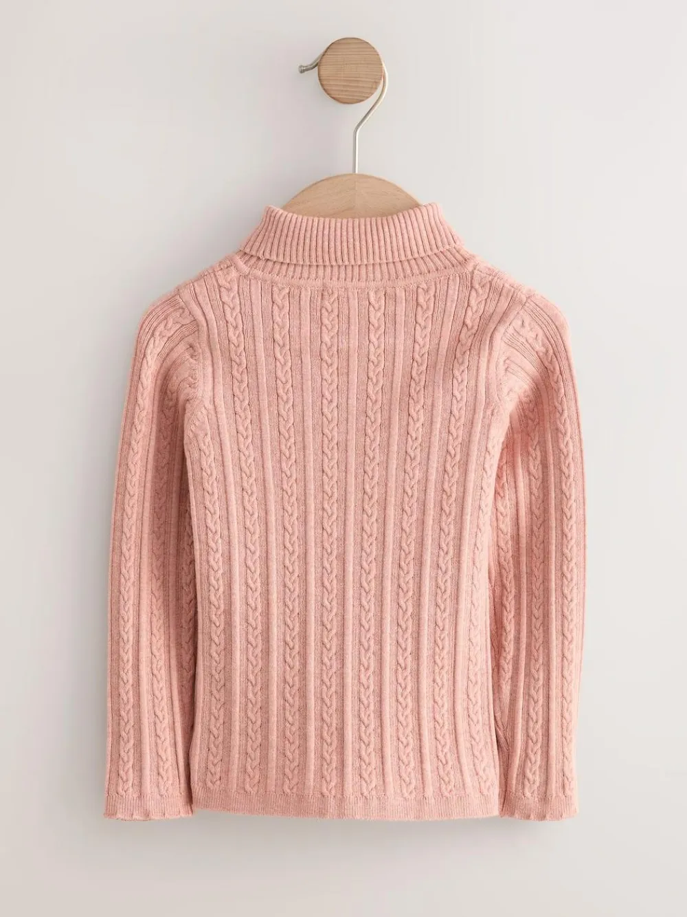 Clearance Next Pink Roll Neck Jumper (3mths-10yrs)
