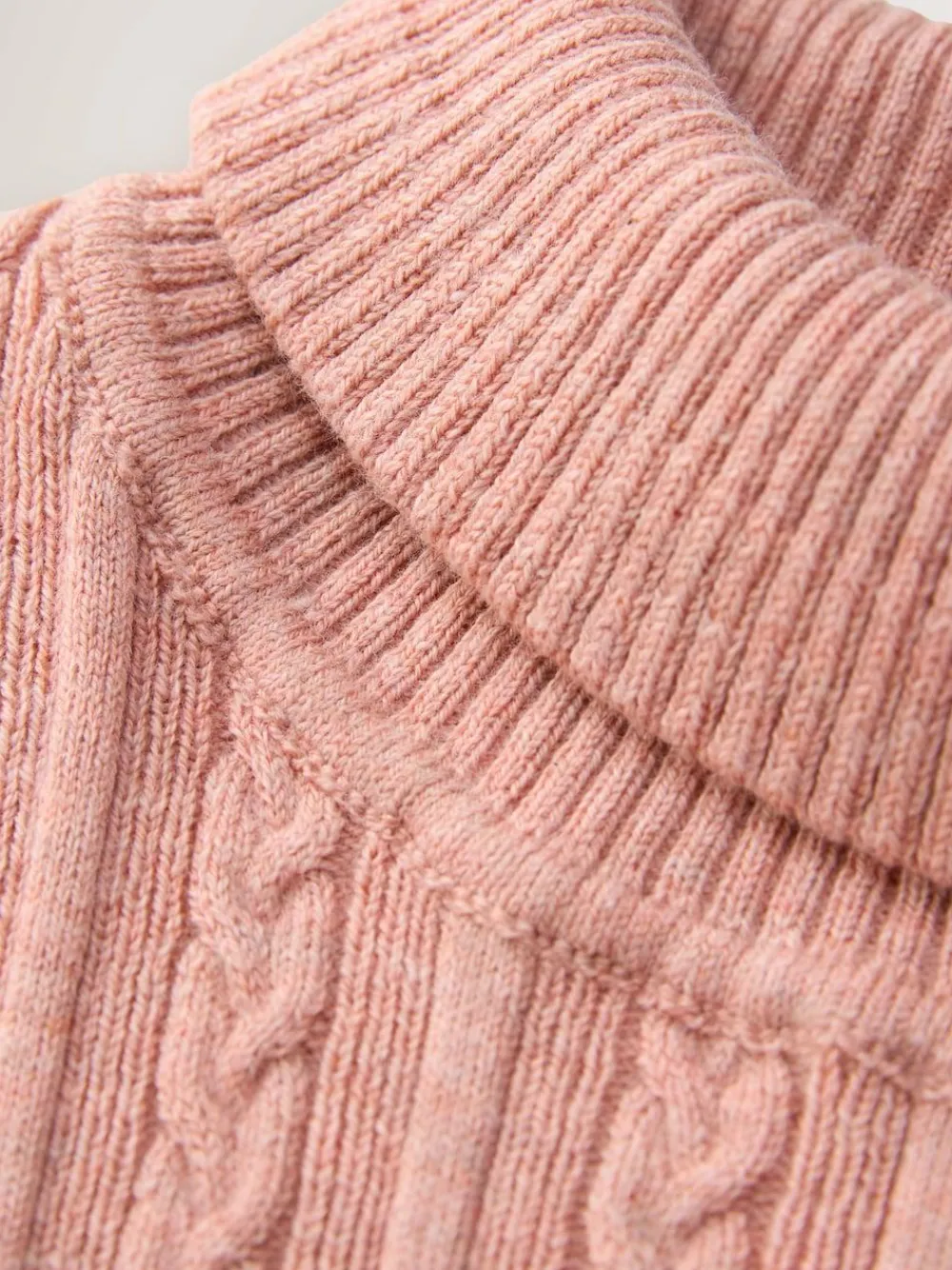 Clearance Next Pink Roll Neck Jumper (3mths-10yrs)