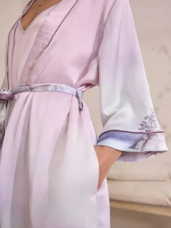 Clearance Next Pink Scene Lightweight Dressing Gown