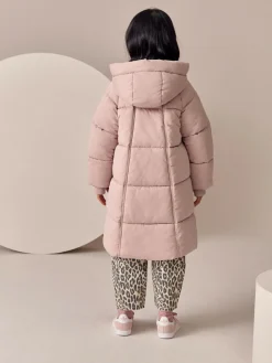 New Next Shower Resistant Padded Coat (3-16yrs) Pink