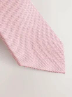 Online Next Pink Slim Textured Tie