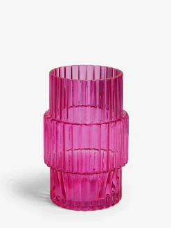 Next Small Ribbed Glass Vase^ Vases