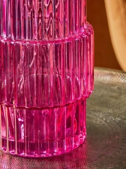 Next Small Ribbed Glass Vase^ Vases